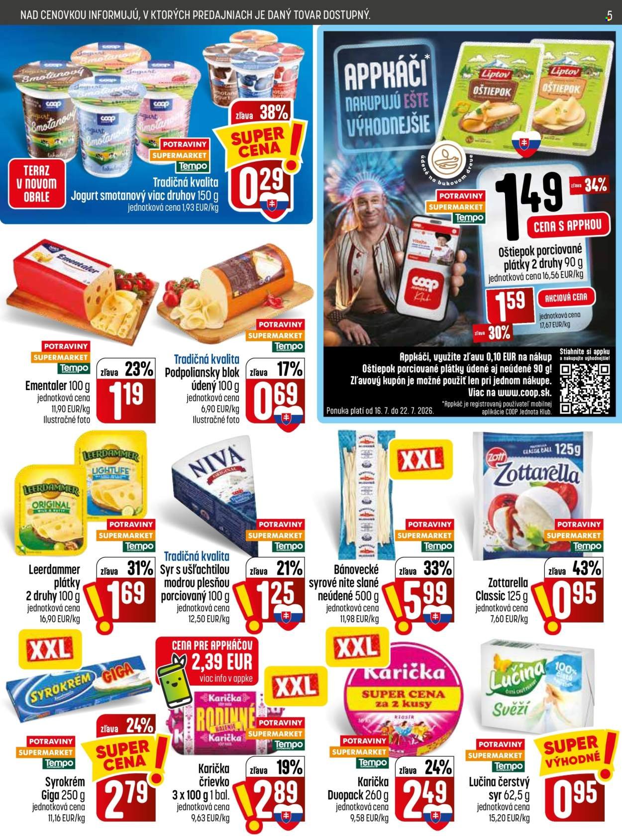 COOP JEDNOTA leták - Od štvrtka 16.7.2026