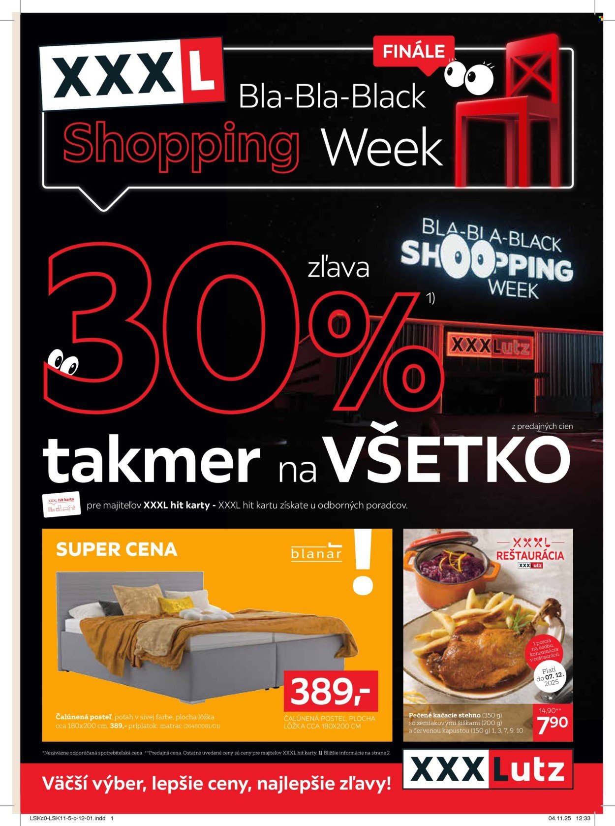 XXXLUTZ leták - Zľava 30% na takmer všetko (2025-11-24 - 2025-12-07) | 1