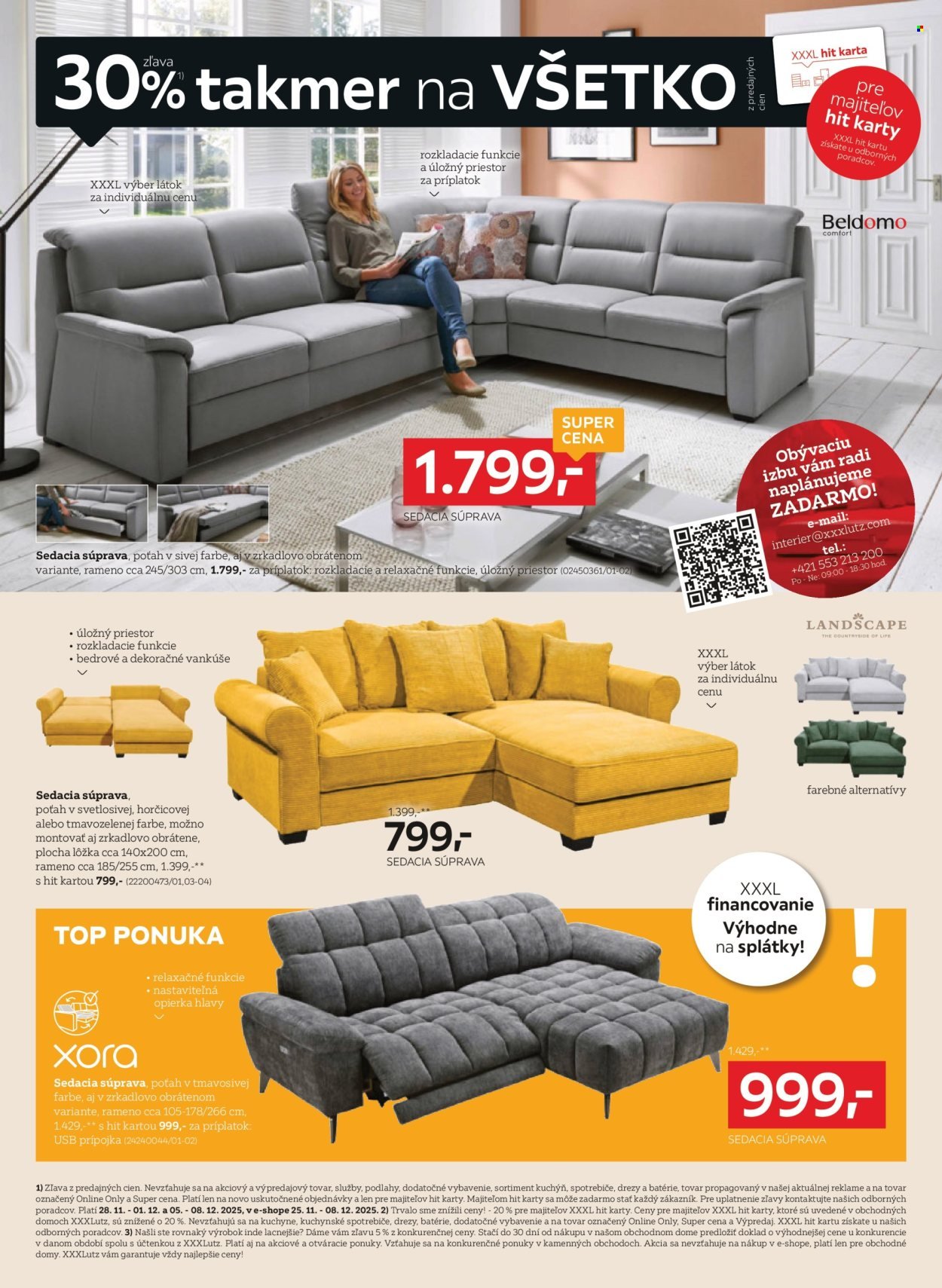 XXXLUTZ leták - Zľava 30% na takmer všetko (2025-11-24 - 2025-12-07) | 2