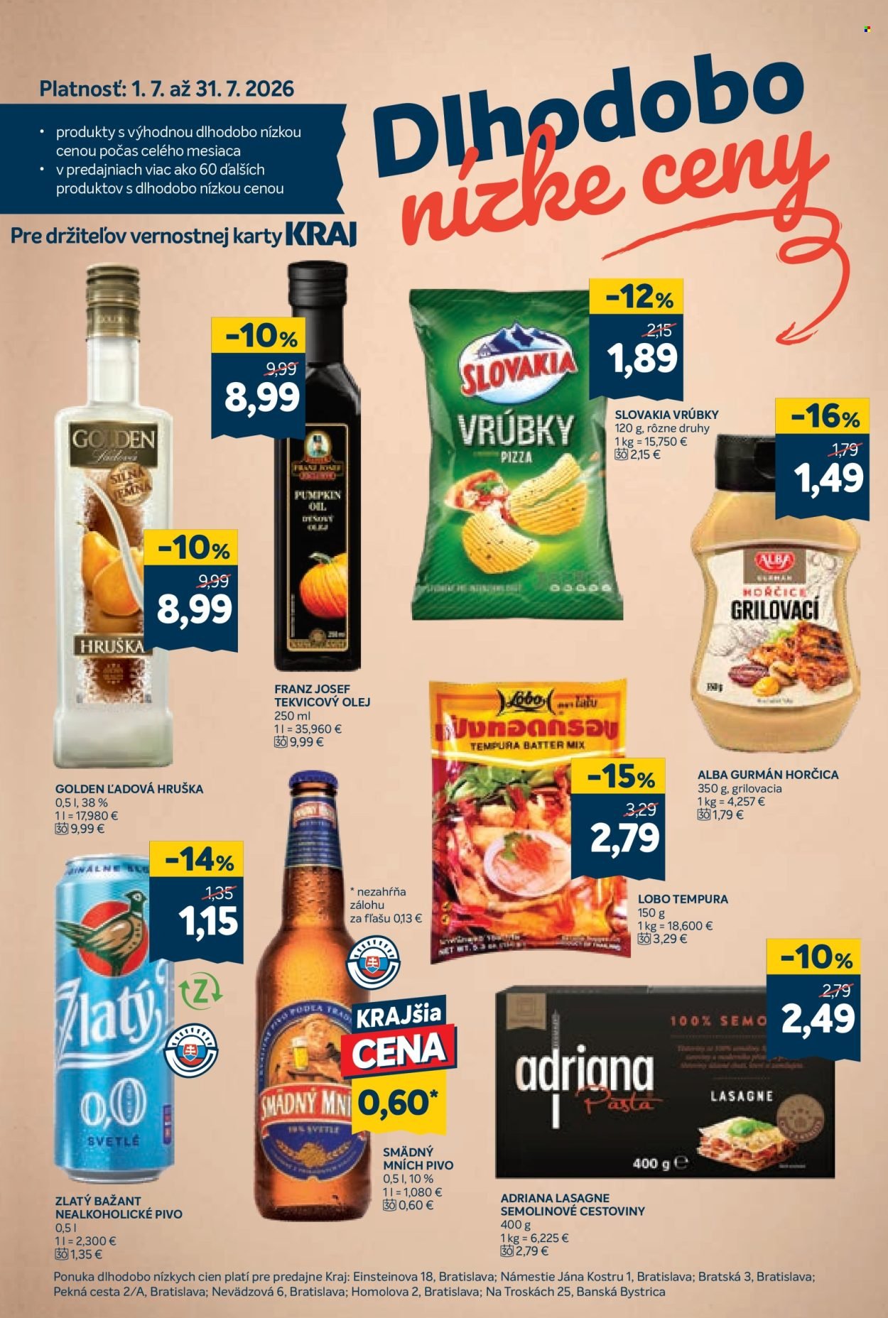 KRAJ leták - Od štvrtka 9.7.2026
