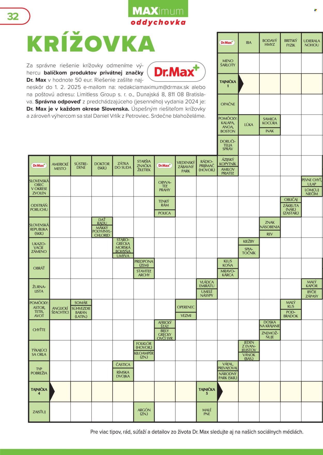 DR. MAX leták - auguste 2025 (2025-01-21) | 32