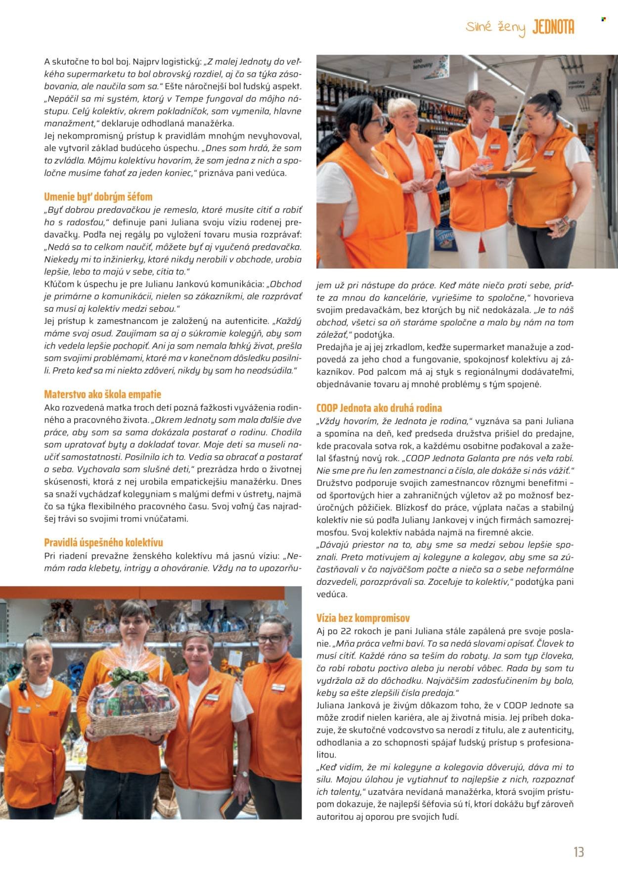 COOP JEDNOTA leták - Časopis Jednota 11/2025 (2025-11-01 - 2025-11-30) | 13