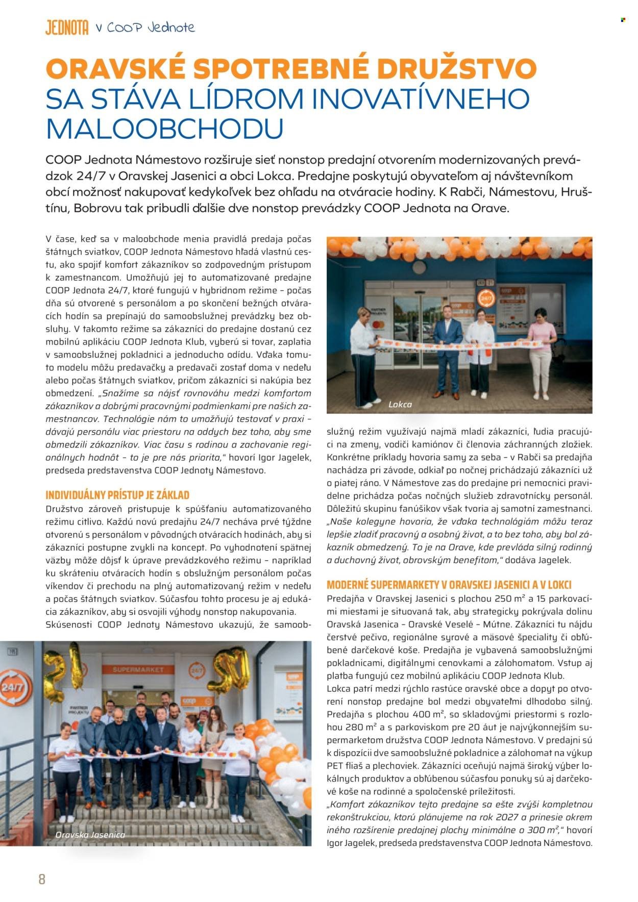 COOP JEDNOTA leták - Časopis Jednota 11/2025 (2025-11-01 - 2025-11-30) | 8