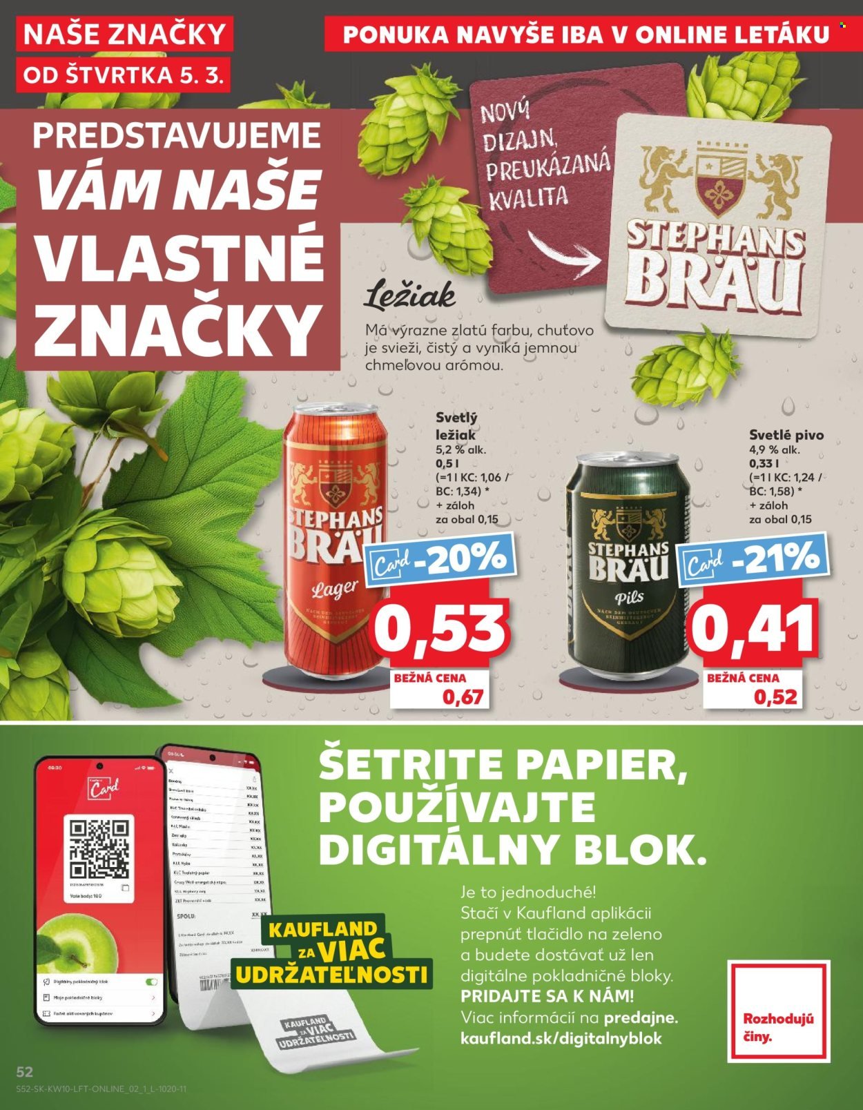 KAUFLAND leták - Od štvrtka 5.3.2026 (2026-03-05 - 2026-03-11) | 52