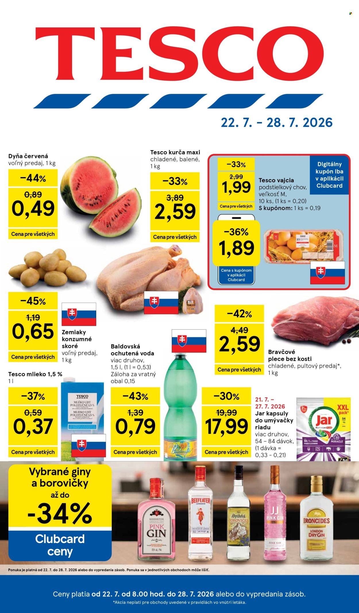 TESCO leták - Od stredy 22.7.2026