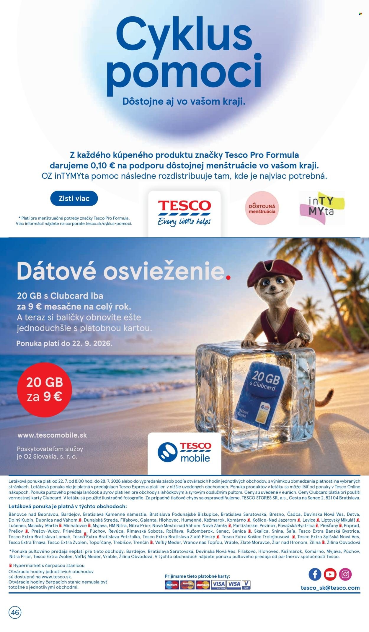 TESCO leták - Od stredy 22.7.2026