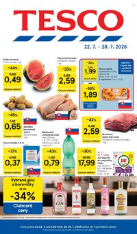 TESCO leták - Od stredy 22.7.2026