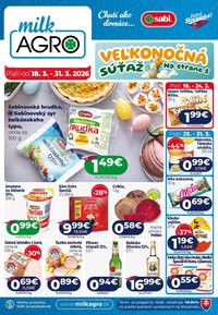 MILK AGRO leták - Od stredy 18.3.2026 (2026-03-18 - 2026-03-31)