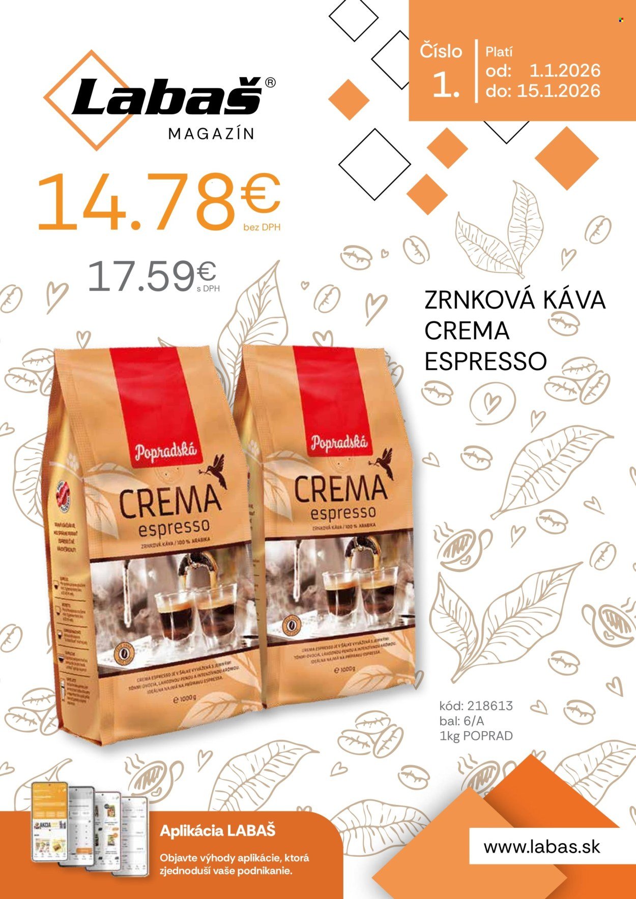 LABAŠ leták - Od štvrtka 1.1.2026 (2026-01-01 - 2026-01-15) | 1