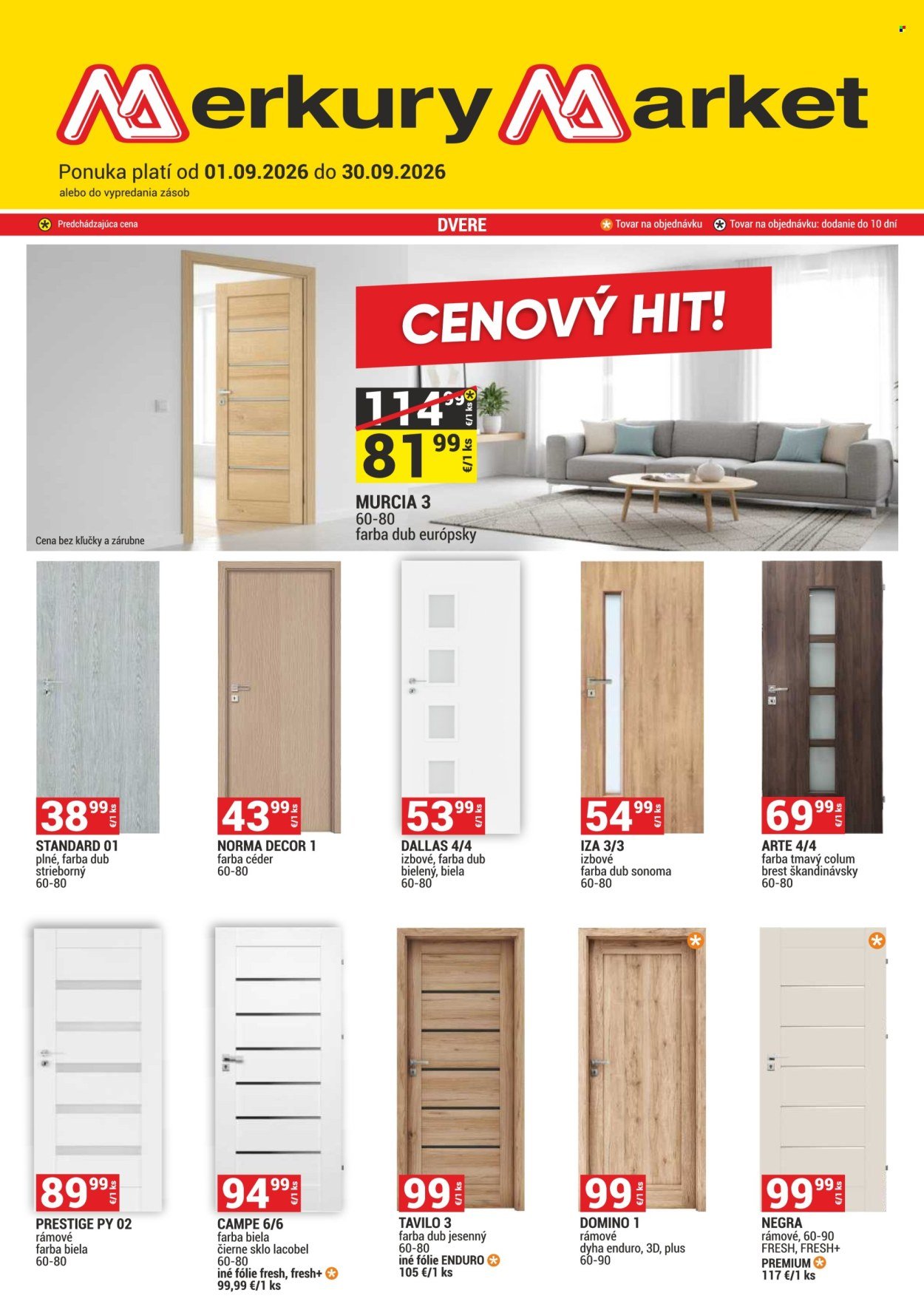 MERKURY MARKET leták - CENOVÝ HIT!
