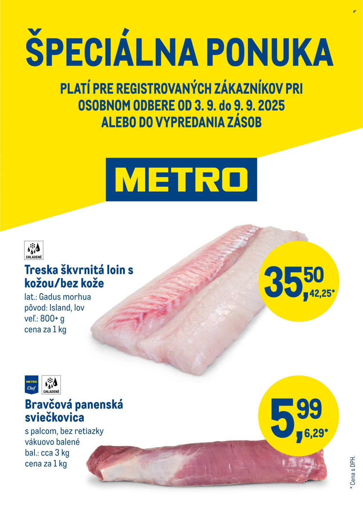 METRO leták - Špeciálna ponuka (2025-09-03 - 2025-09-09) | 1