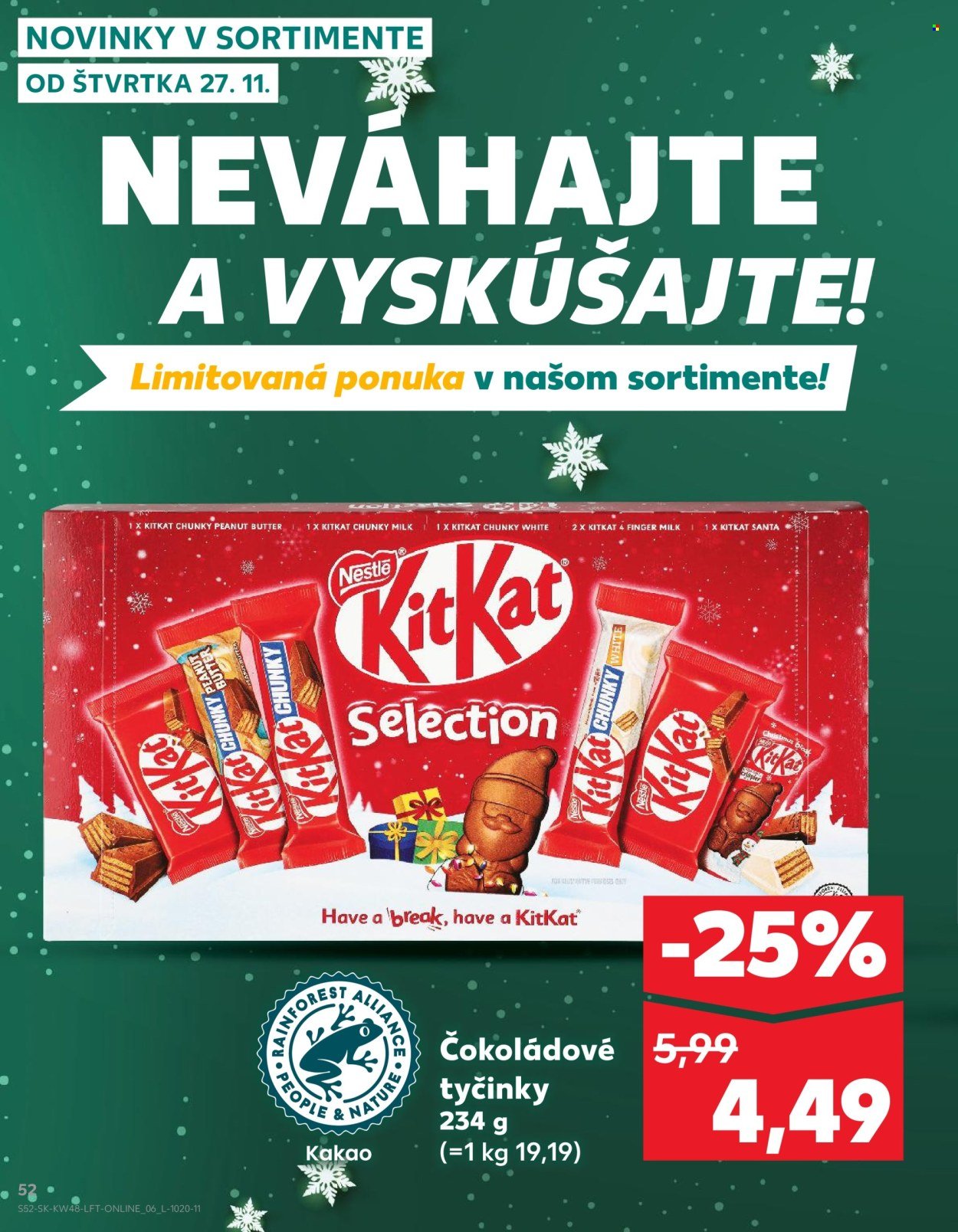 KAUFLAND leták - Od štvrtka 27.11.2025 (2025-11-27 - 2025-12-03) | 52