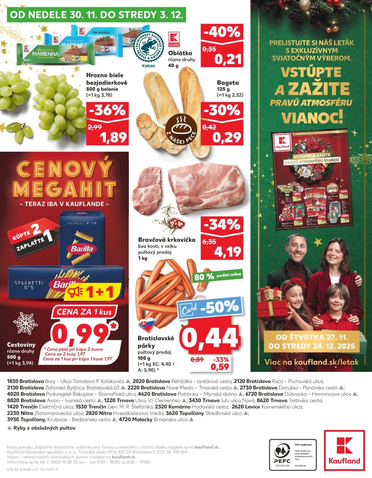 KAUFLAND leták - Od štvrtka 27.11.2025 (2025-11-27 - 2025-12-03) | 78