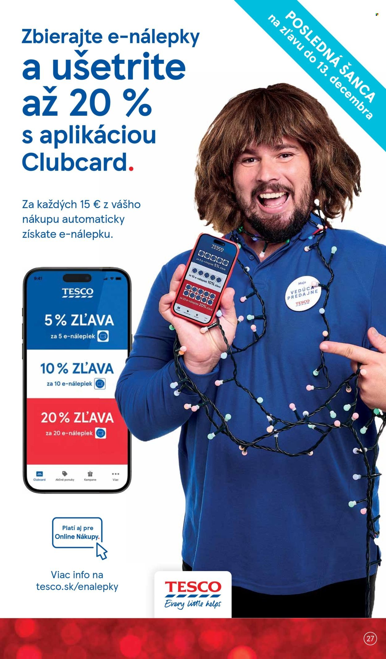 TESCO leták - Od stredy 3.12.2025 (2025-12-03 - 2025-12-07) | 27