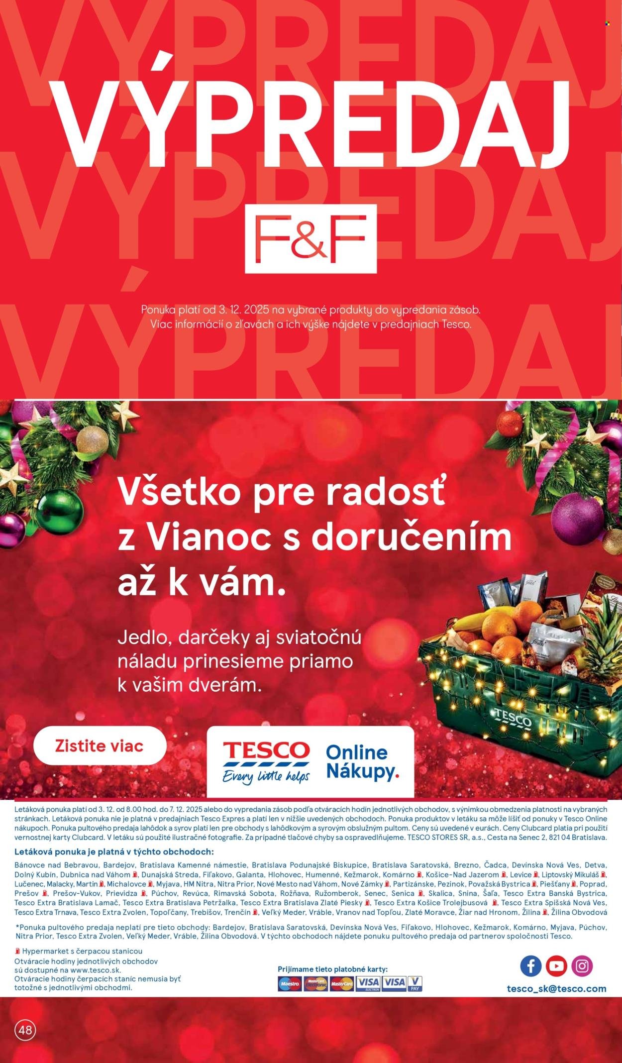 TESCO leták - Od stredy 3.12.2025 (2025-12-03 - 2025-12-07) | 48