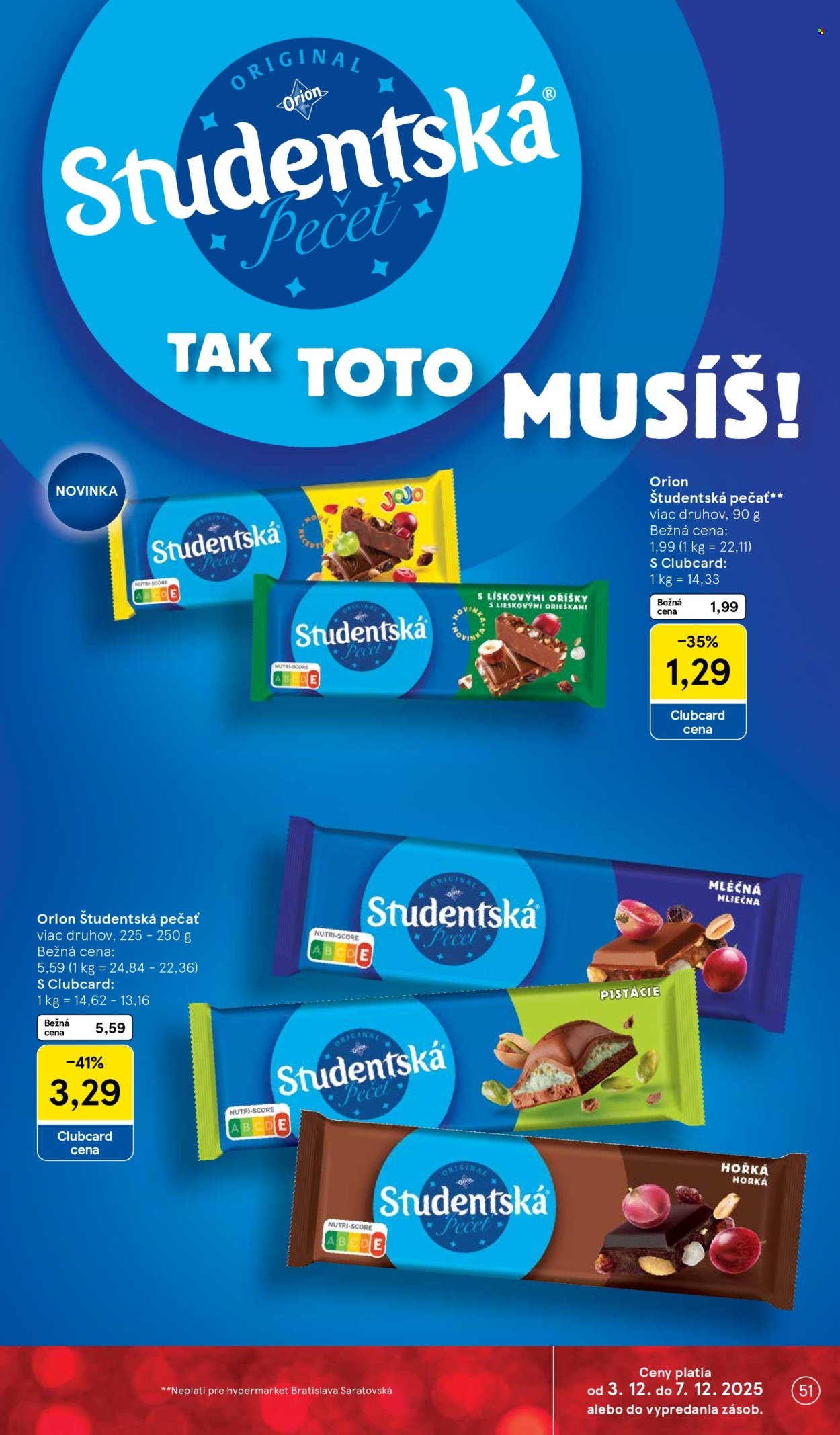 TESCO leták - Od stredy 3.12.2025 (2025-12-03 - 2025-12-07) | 51