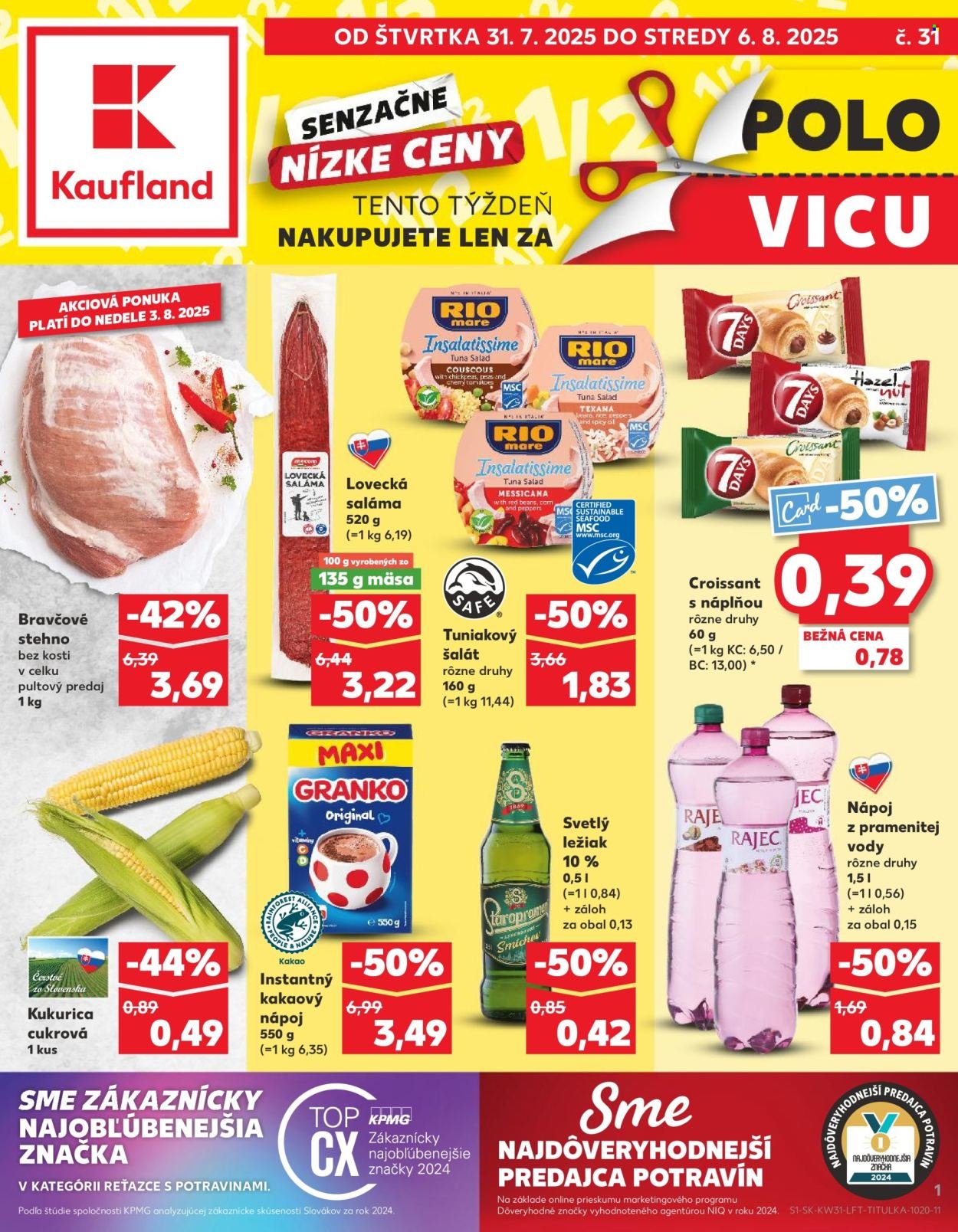 KAUFLAND leták - Od štvrtka 31.7.2025 (2025-07-31 - 2025-08-06) | 1