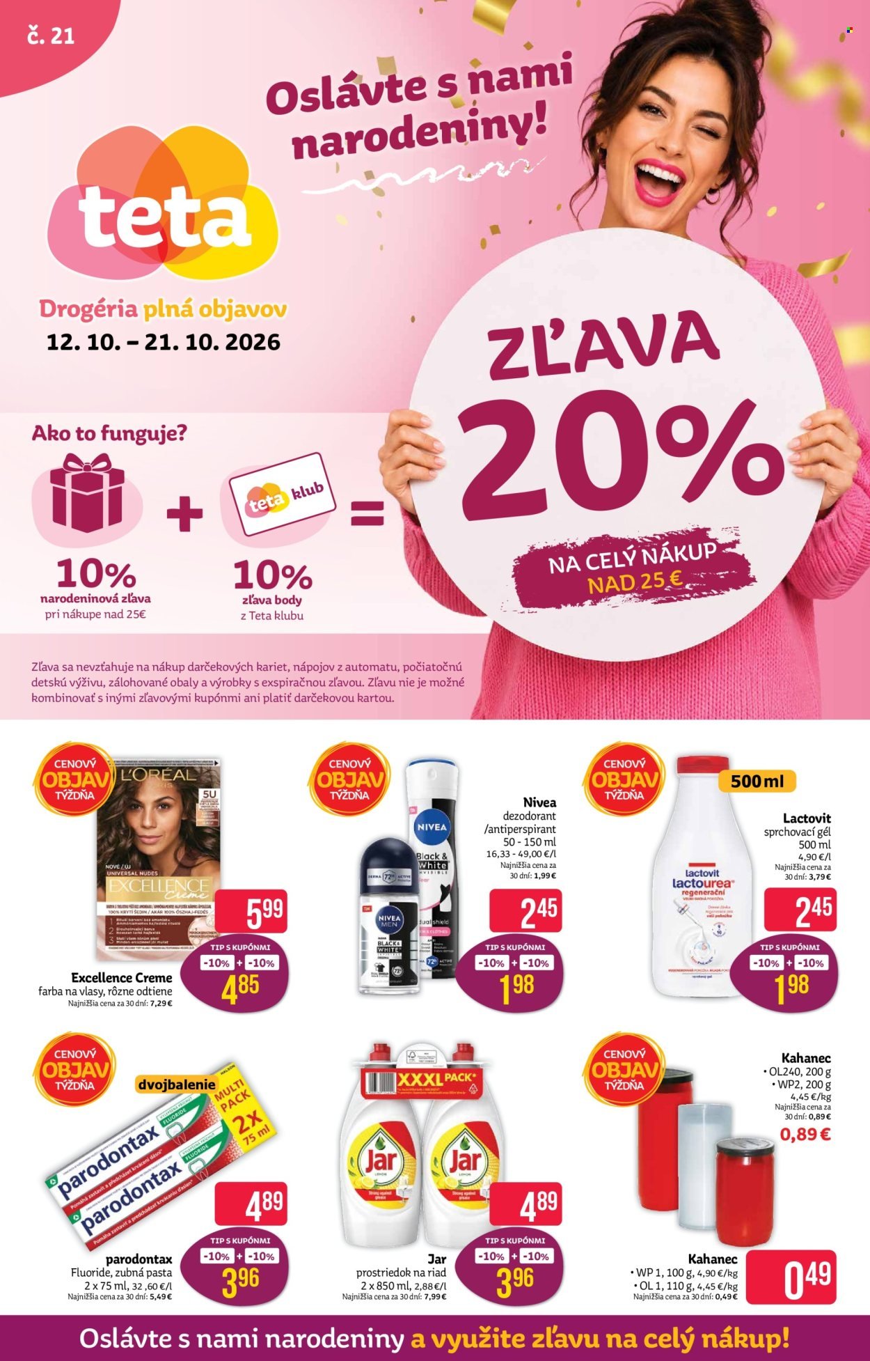 TETA DROGERIE leták - Od pondelka 12.10.2026