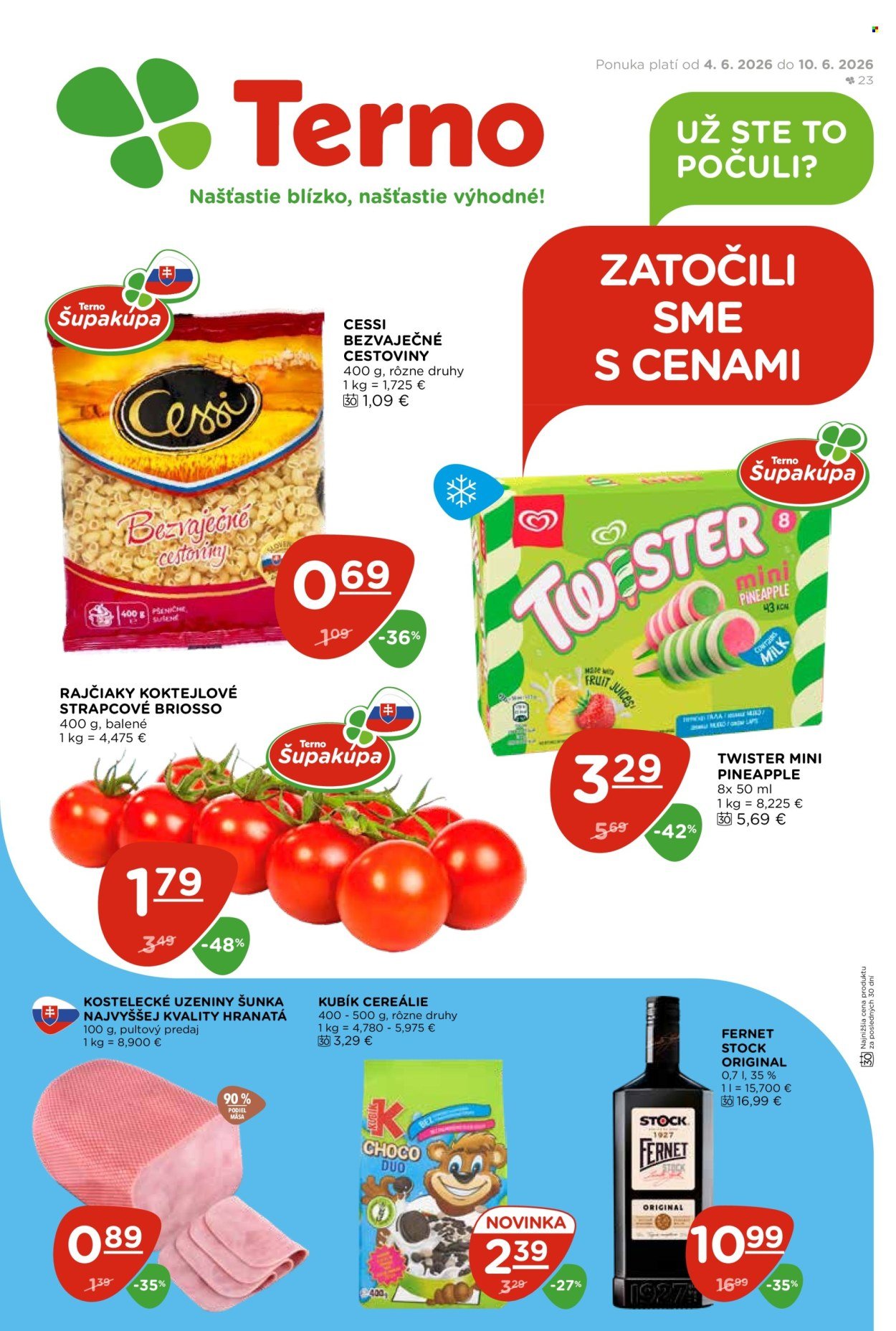 TERNO leták - Od štvrtka 4.6.2026
