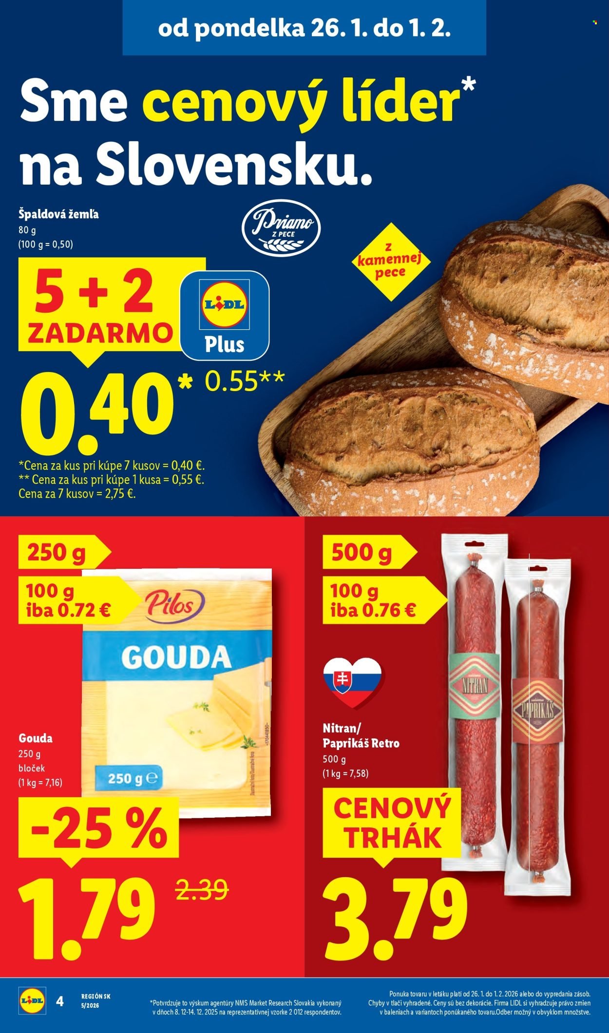 LIDL leták - Od pondelka 26.1.2026 (2026-01-26 - 2026-02-01) | 4