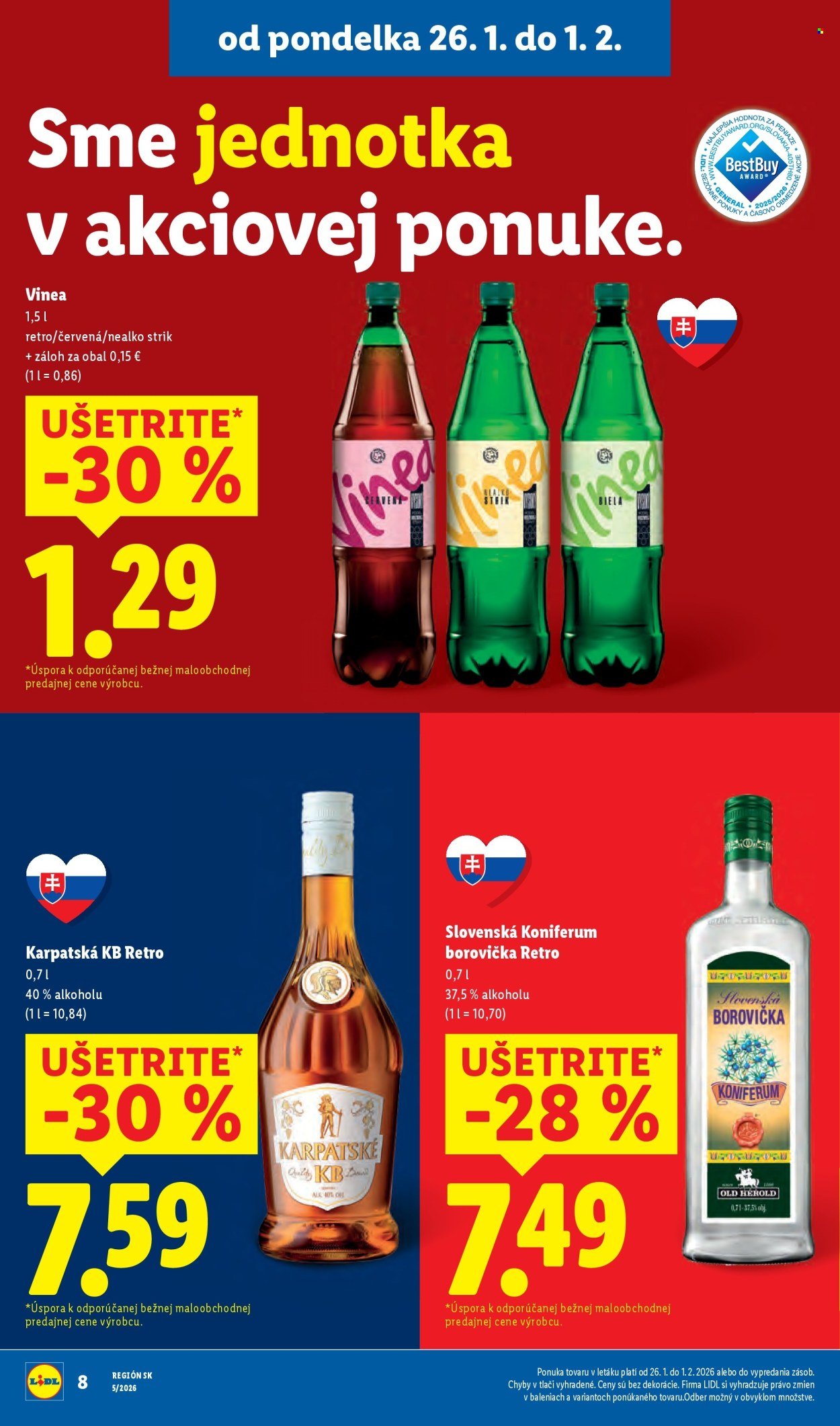 LIDL leták - Od pondelka 26.1.2026 (2026-01-26 - 2026-02-01) | 8