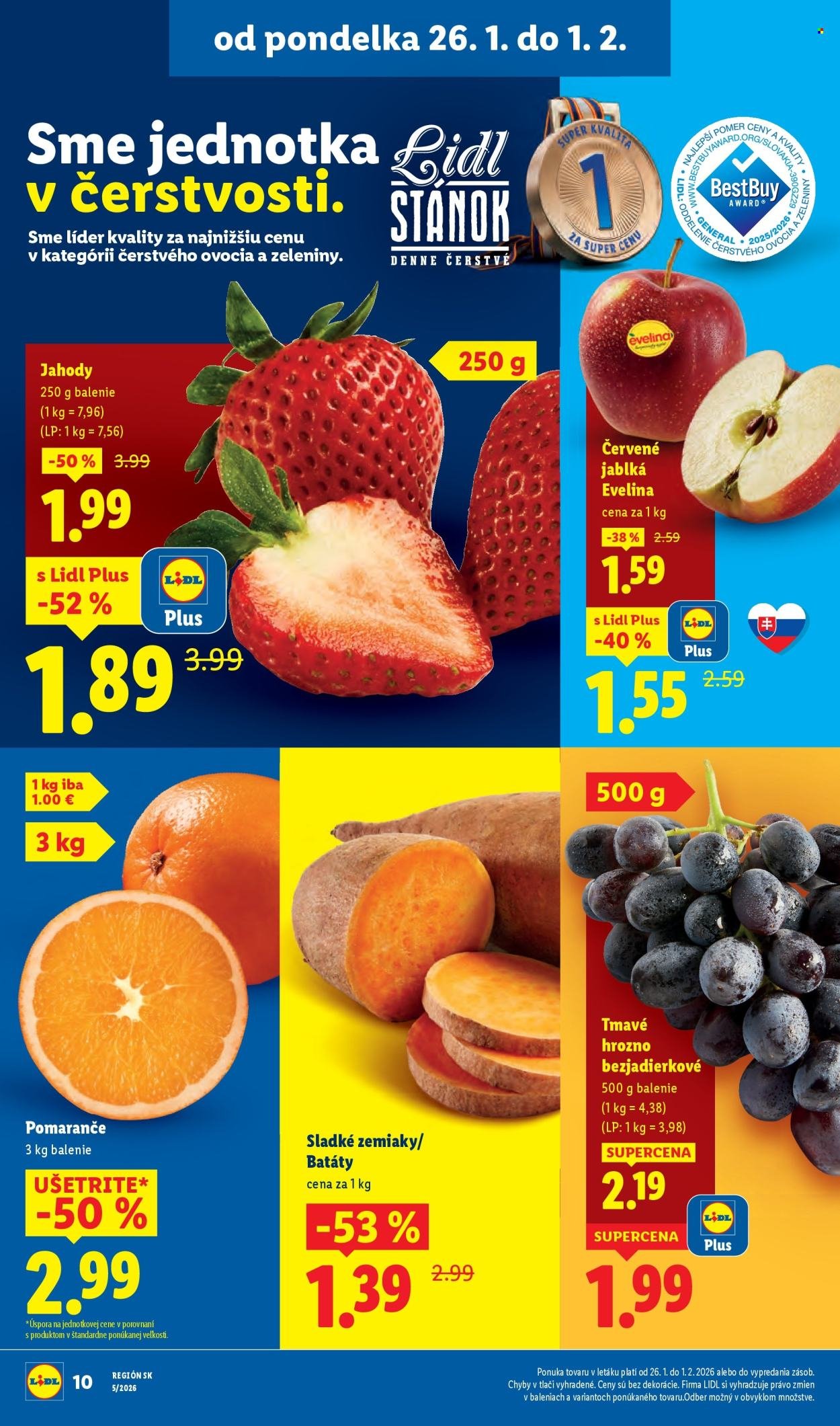 LIDL leták - Od pondelka 26.1.2026 (2026-01-26 - 2026-02-01) | 10