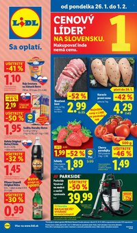 LIDL leták - Od pondelka 26.1.2026 (2026-01-26 - 2026-02-01)