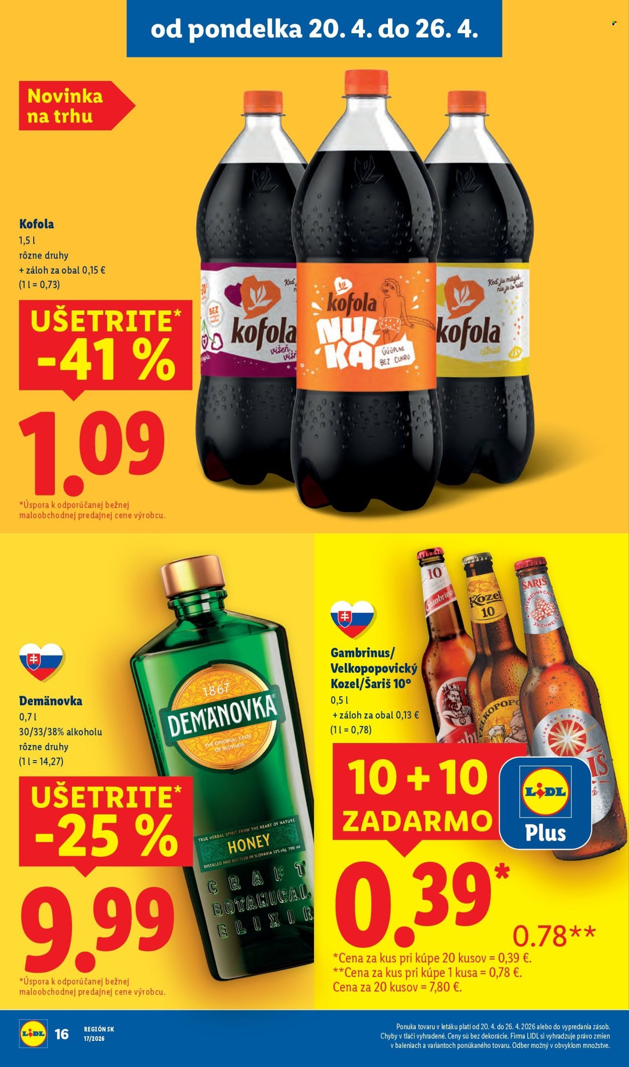 LIDL leták - Od pondelka 20.4.2026 (2026-04-20 - 2026-04-26) | 16