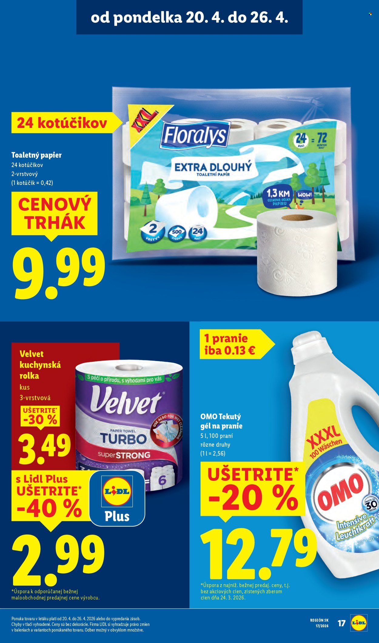 LIDL leták - Od pondelka 20.4.2026 (2026-04-20 - 2026-04-26) | 17