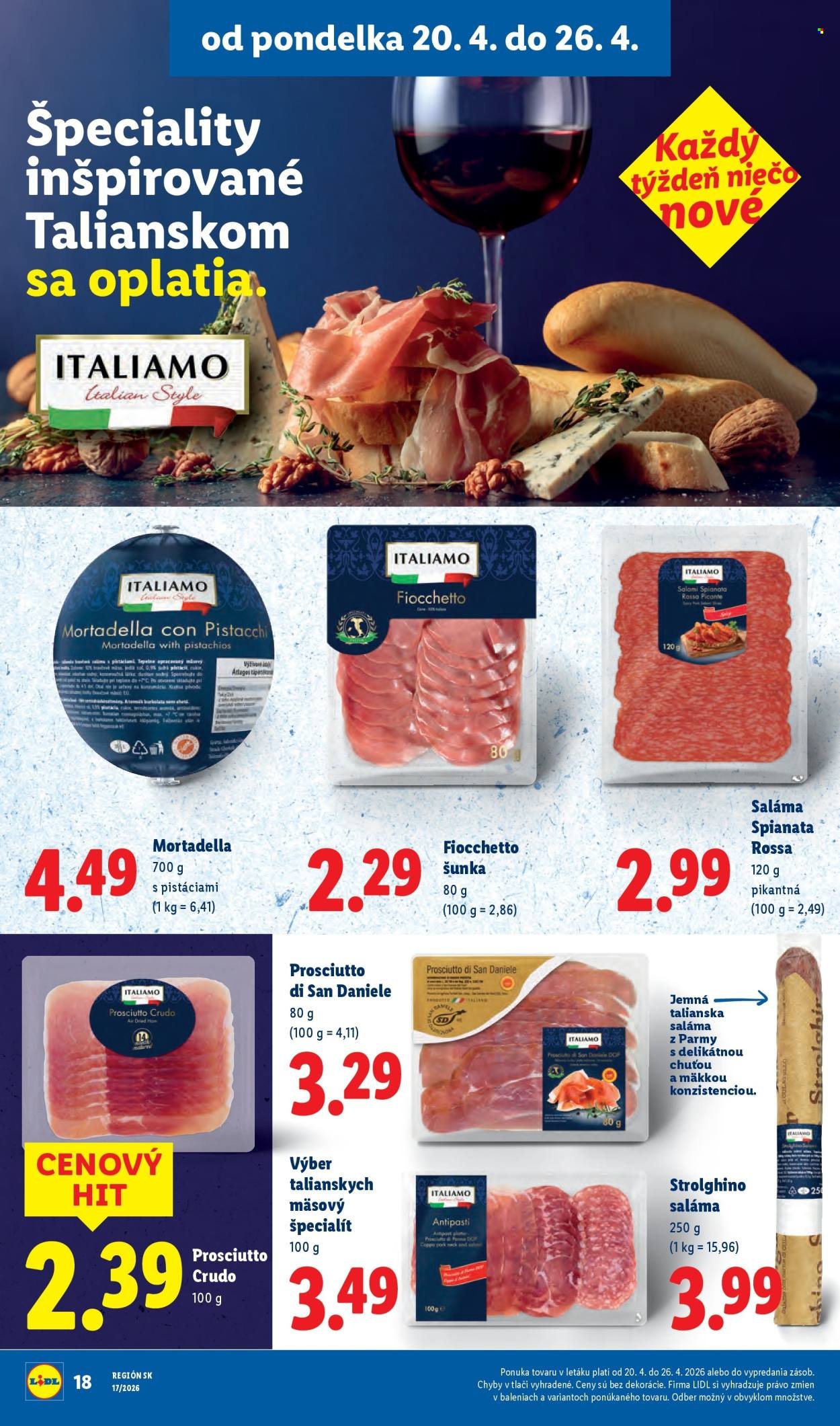 LIDL leták - Od pondelka 20.4.2026 (2026-04-20 - 2026-04-26) | 18