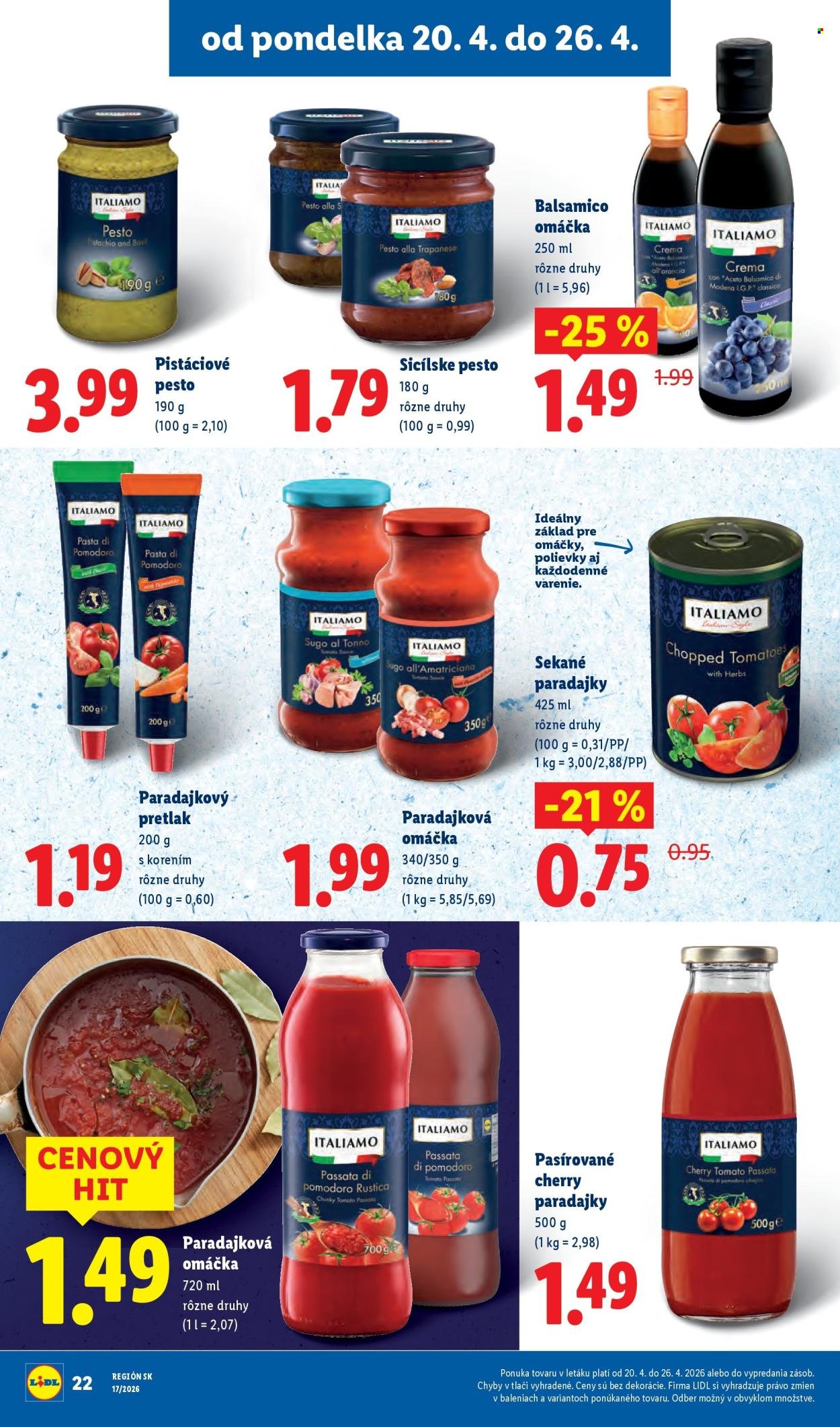 LIDL leták - Od pondelka 20.4.2026 (2026-04-20 - 2026-04-26) | 22