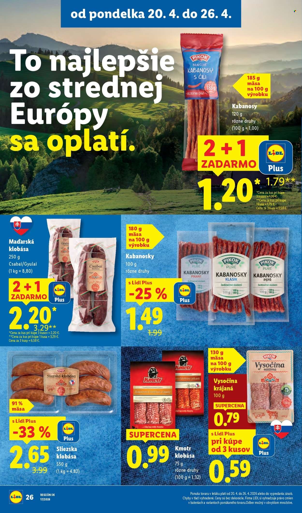 LIDL leták - Od pondelka 20.4.2026 (2026-04-20 - 2026-04-26) | 28