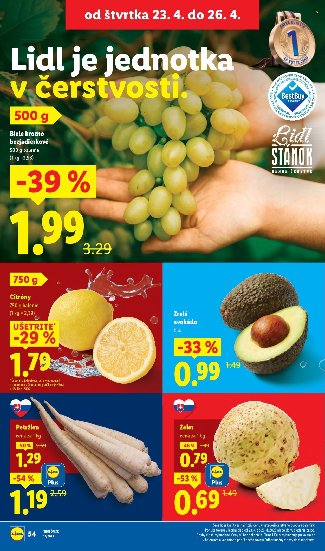 LIDL leták - Od pondelka 20.4.2026 (2026-04-20 - 2026-04-26) | 60