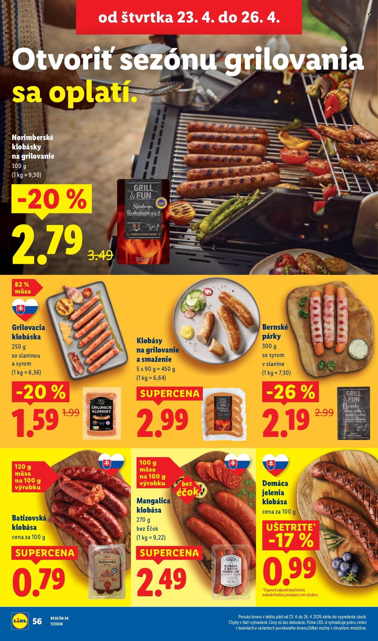 LIDL leták - Od pondelka 20.4.2026 (2026-04-20 - 2026-04-26) | 62