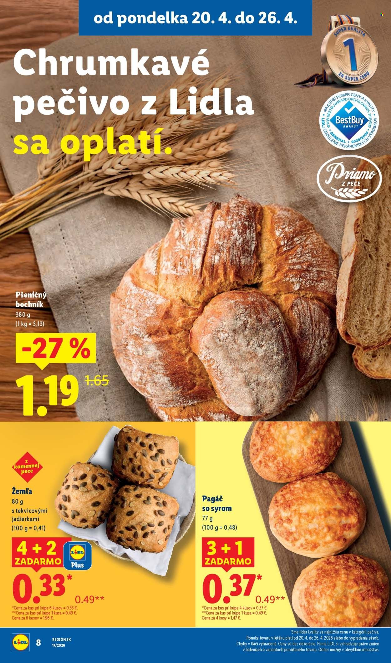 LIDL leták - Od pondelka 20.4.2026 (2026-04-20 - 2026-04-26) | 8