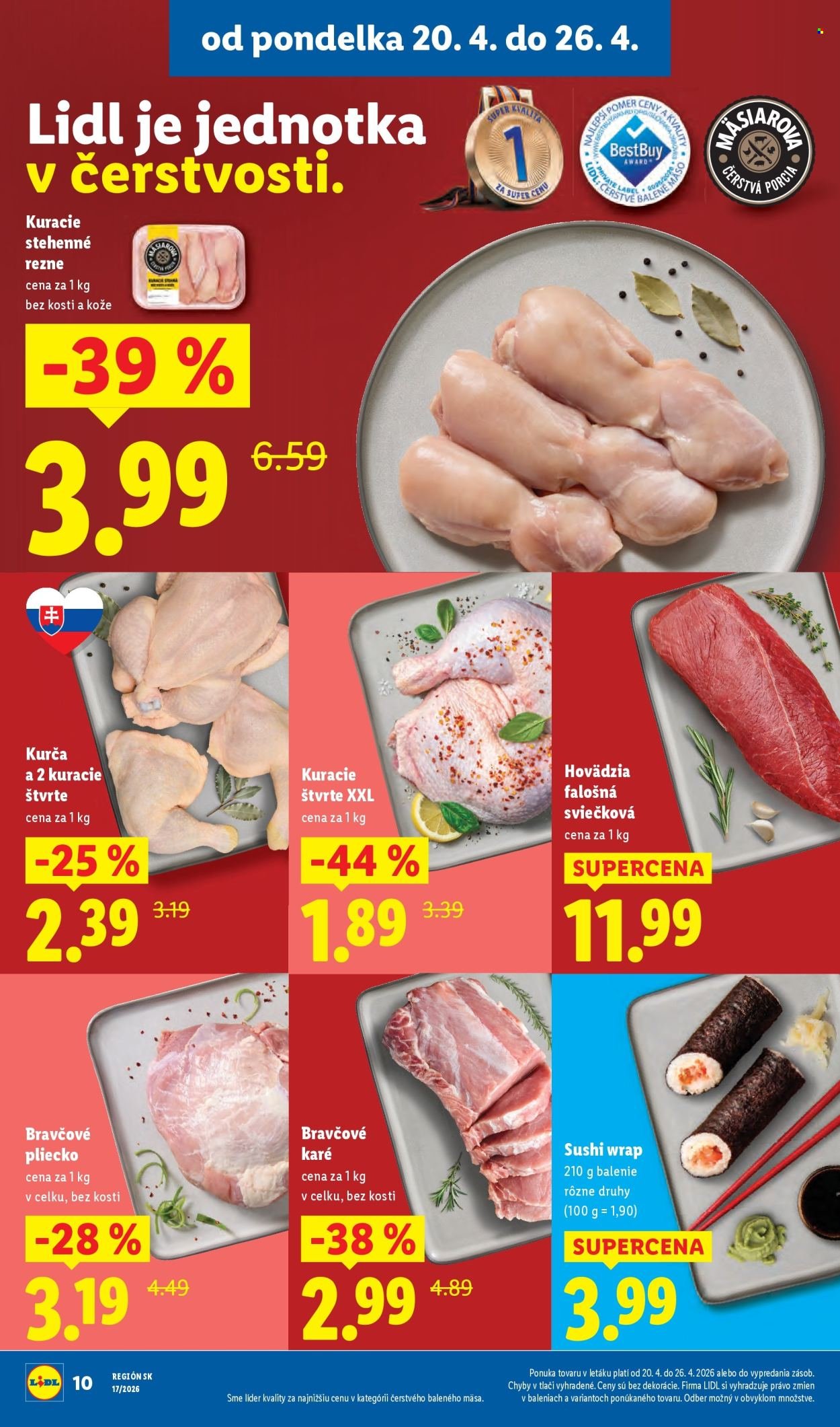 LIDL leták - Od pondelka 20.4.2026 (2026-04-20 - 2026-04-26) | 10