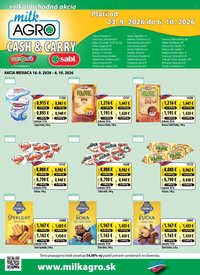 MILK AGRO leták - Cash nad Carry