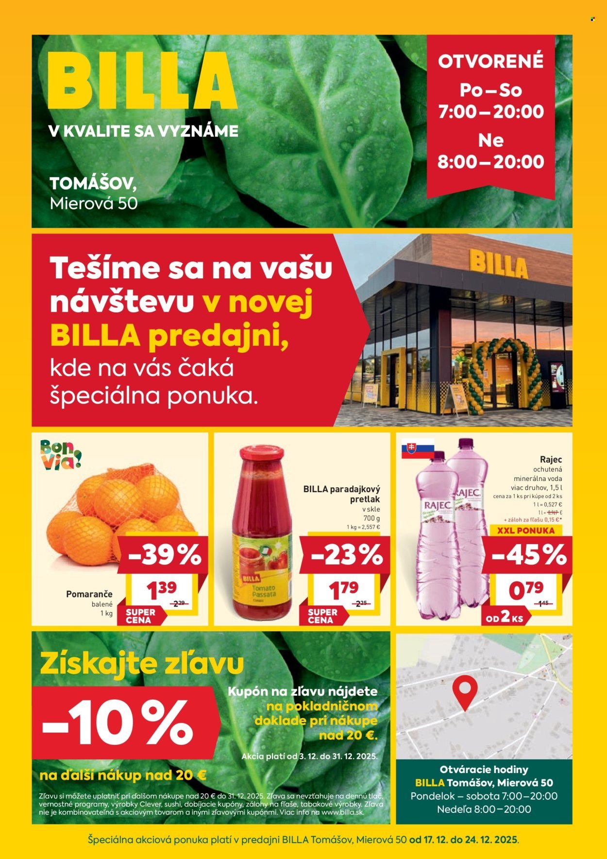 BILLA leták - Tomášov - Mierová 50 (2025-12-17 - 2025-12-24) | 1