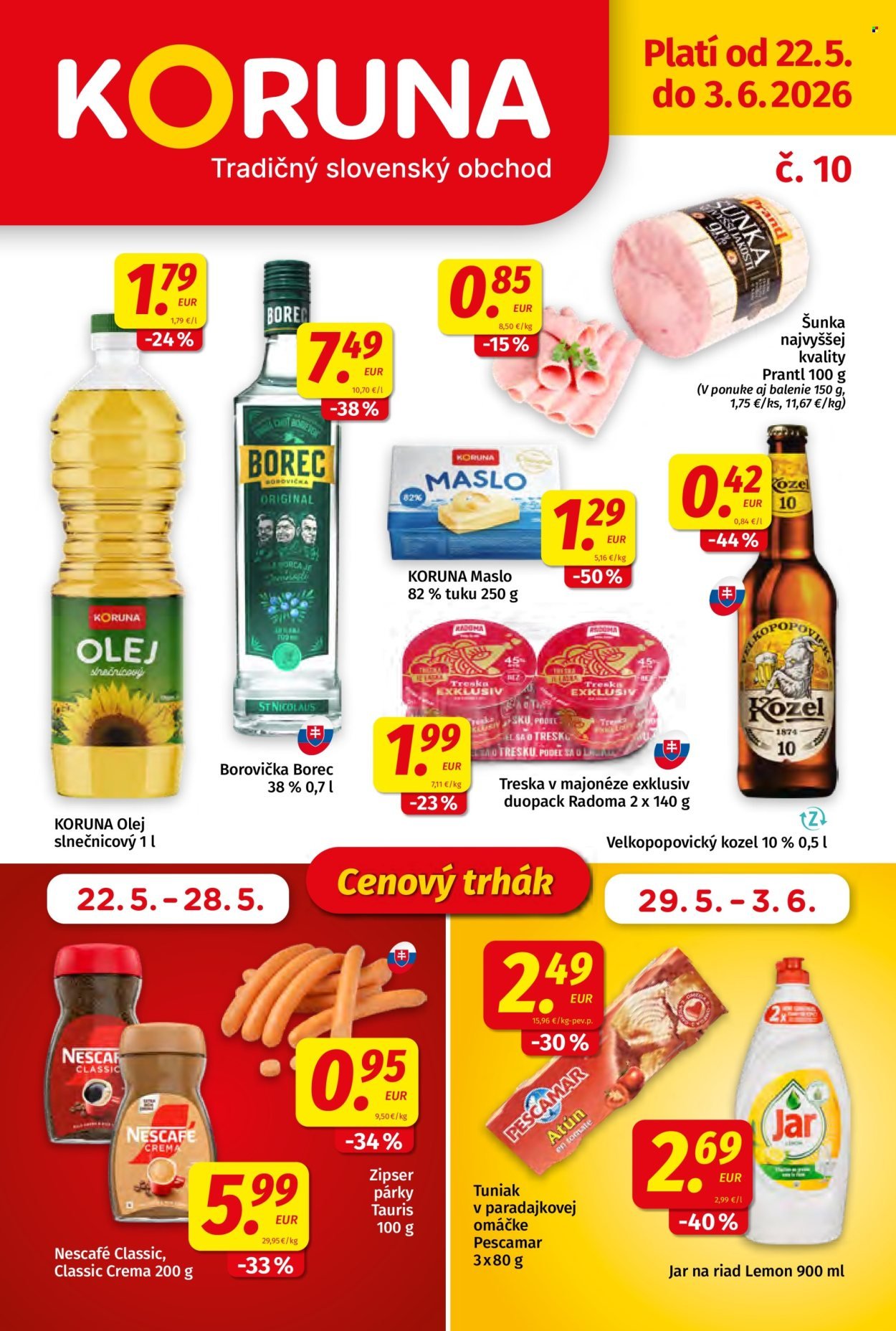 POTRAVINY KORUNA leták - Od piatka 22.5.2026 (2026-05-22 - 2026-06-03) | 1