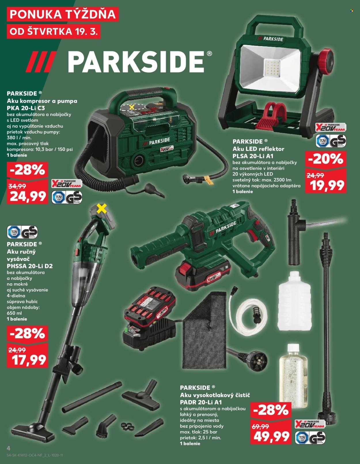 KAUFLAND leták - Objavte náš svet náradia PARKSIDE! (2026-03-19 - 2026-03-25) | 4