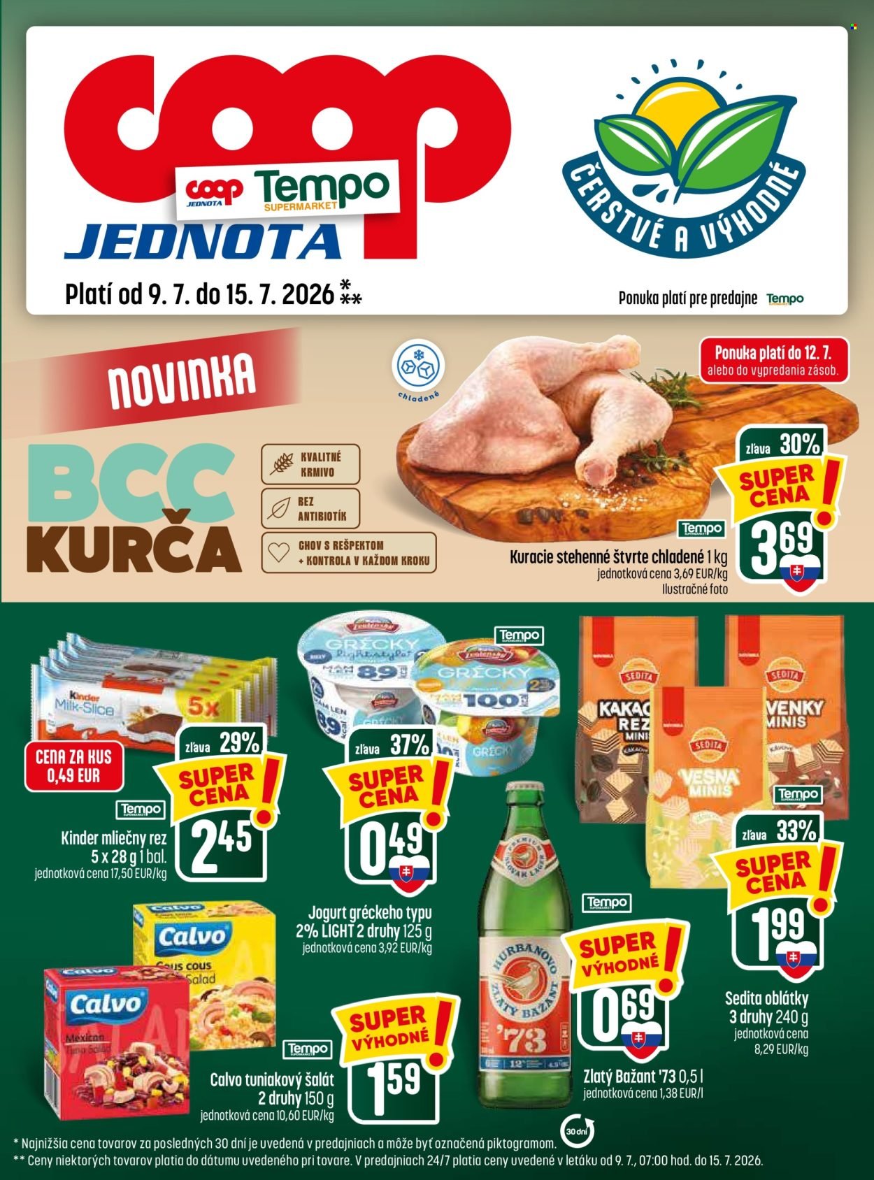 COOP JEDNOTA leták - Od štvrtka 9.7.2026