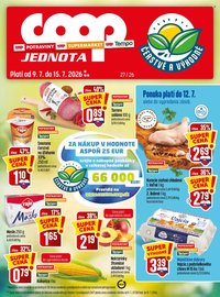 COOP JEDNOTA leták - Od štvrtka 9.7.2026