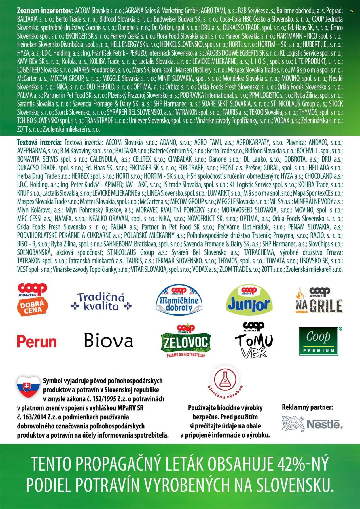 COOP JEDNOTA leták - Od štvrtka 28.5.2026
