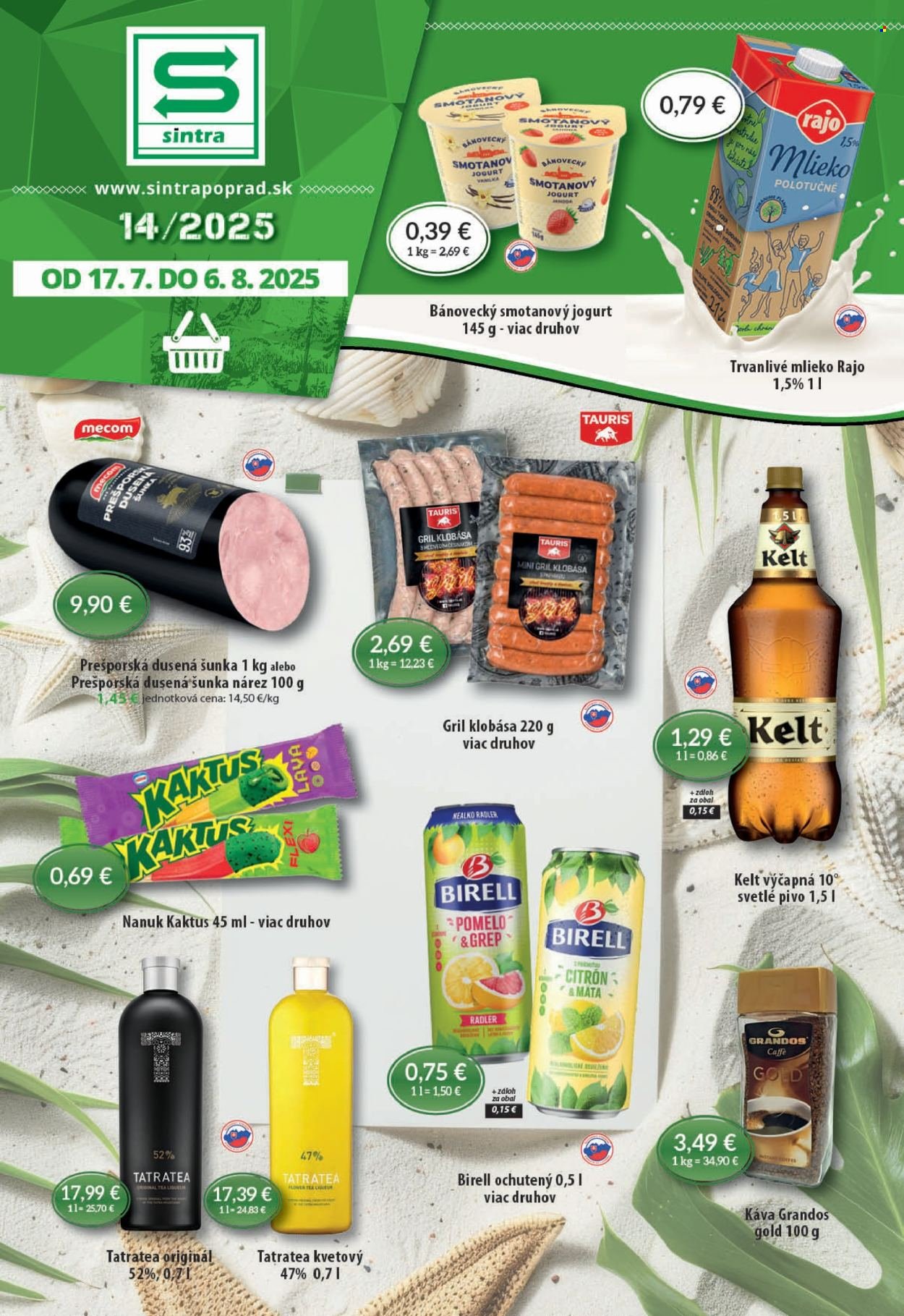 SINTRA leták - Od štvrtka 17.7.2025 (2025-07-17 - 2025-08-06) | 1