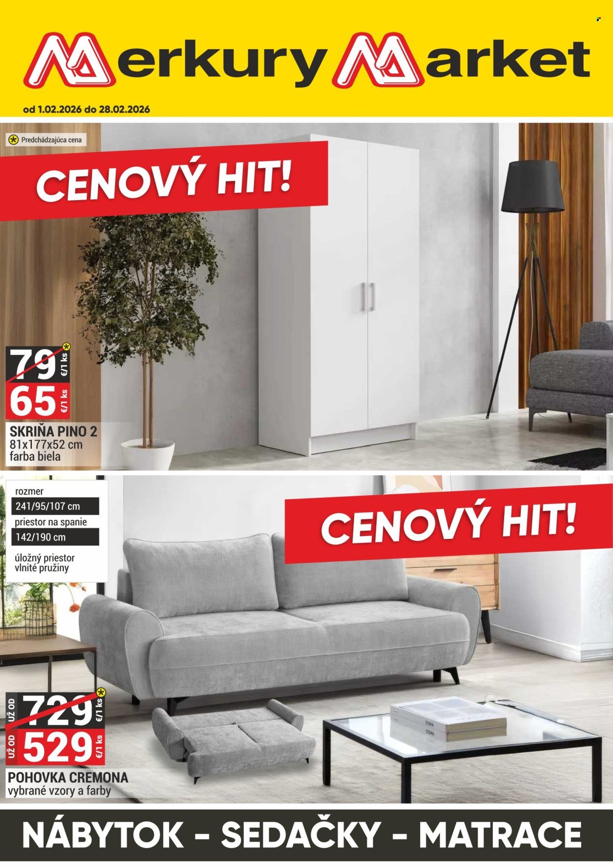 MERKURY MARKET leták - CENOVÝ HIT! (2026-02-01 - 2026-02-28) | 1