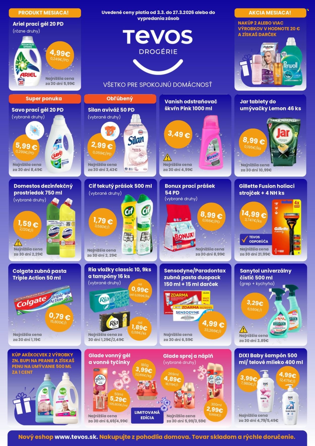 TEVOS DROGÉRIE leták - Od utorka 3.3.2026 (2026-03-03 - 2026-03-27) | 1