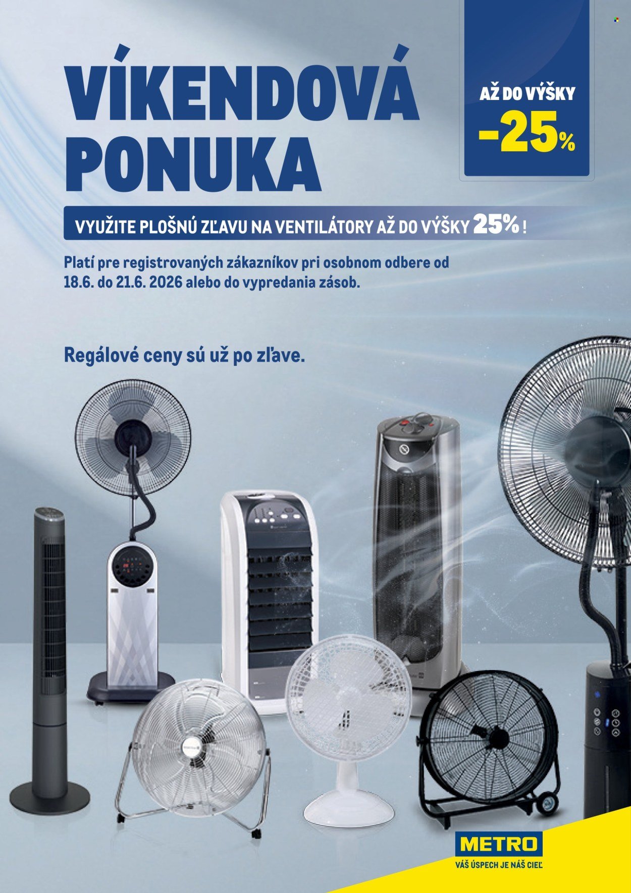 METRO leták - Víkendová ponuka Ventilátory