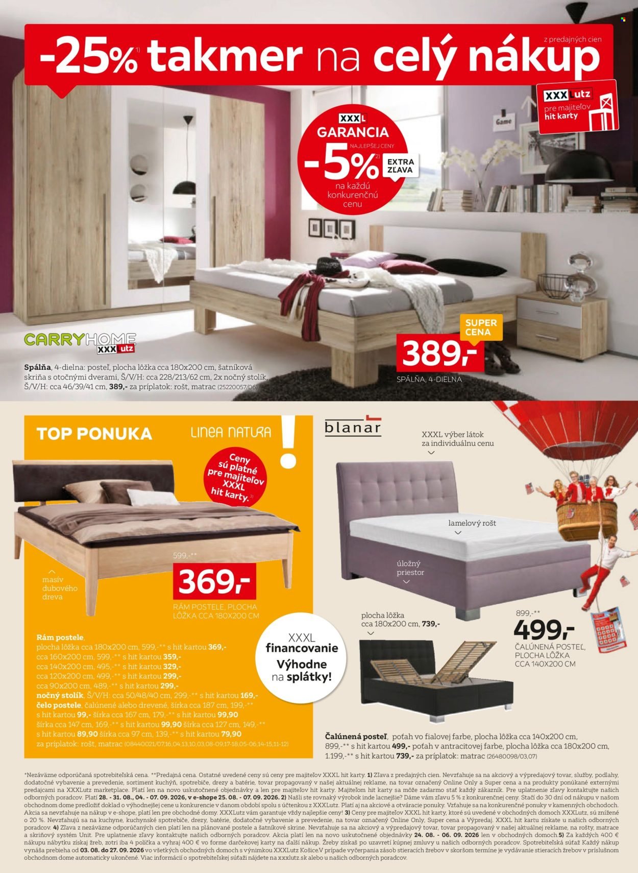 XXXLUTZ leták - Zľava 25 % na takmer celý nákup