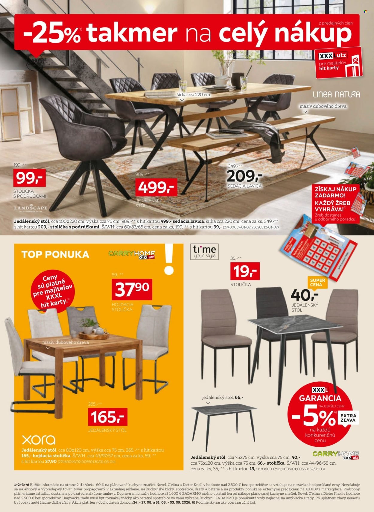 XXXLUTZ leták - Zľava 25 % na takmer celý nákup