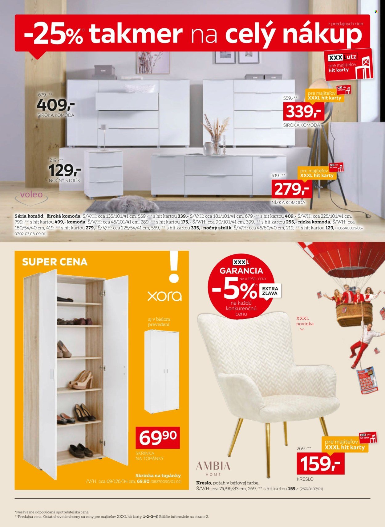 XXXLUTZ leták - Zľava 25 % na takmer celý nákup